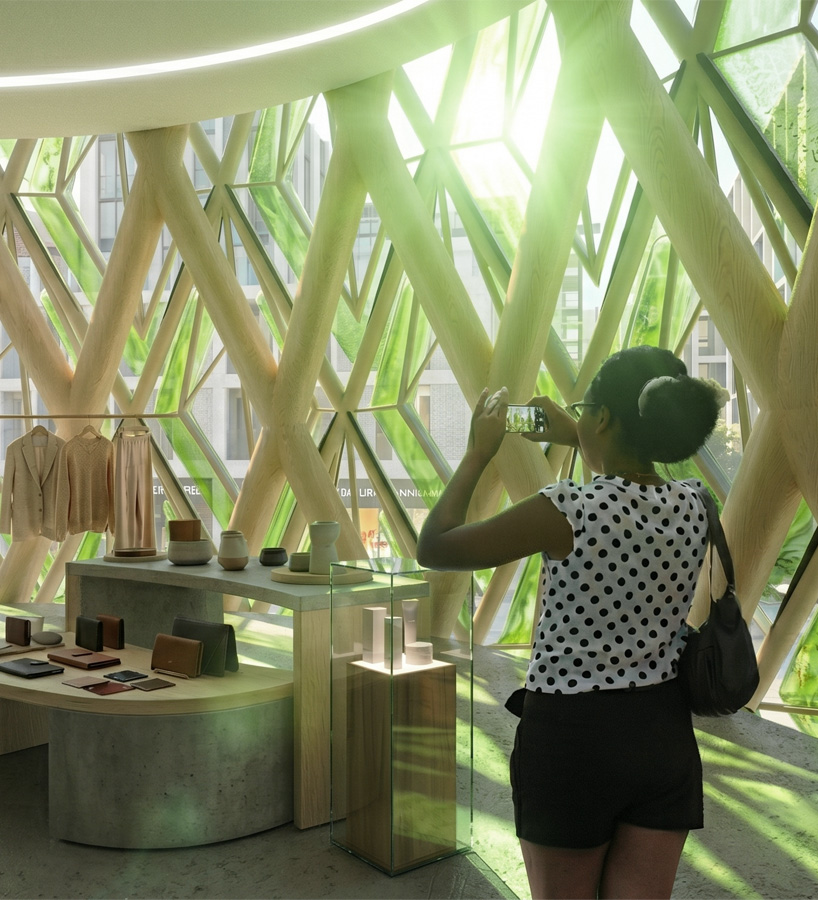 rethinking the glass tower through a living skin that grows, shades, and generates energy - 5