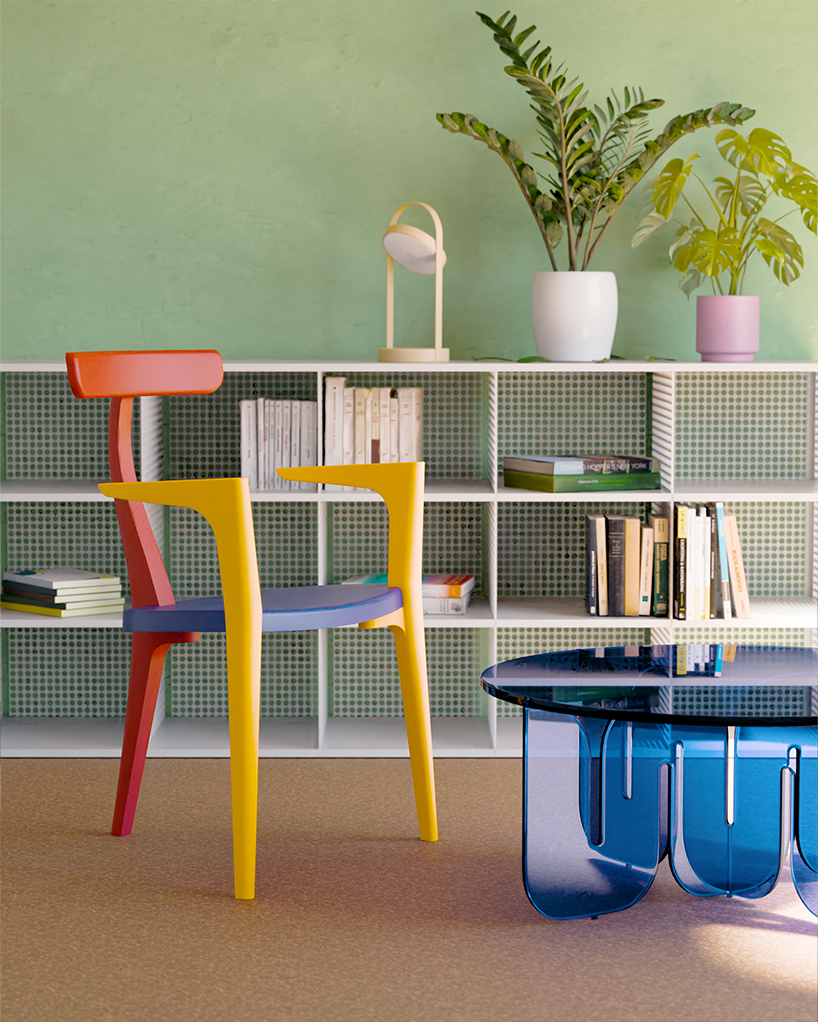 POLIMAIR’s beluga chair kit is crafted entirely from recycled plastic fishing nets