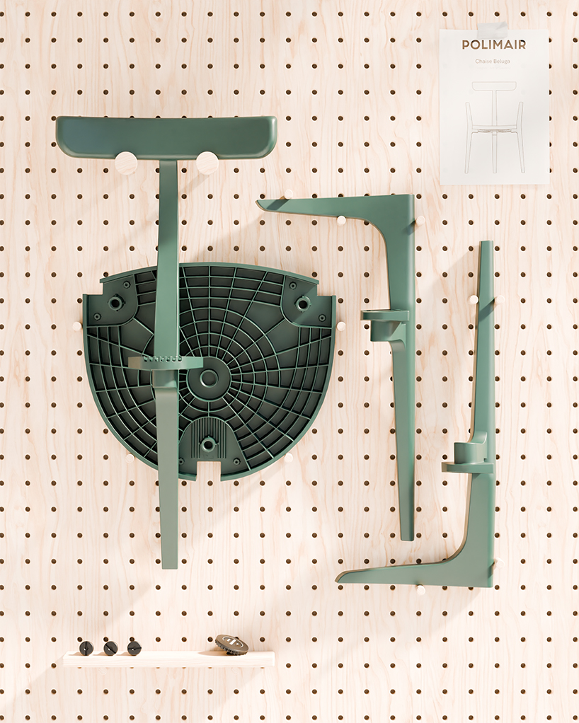 beluga chair the first chair in kit form made from 100 recycled plastic 4