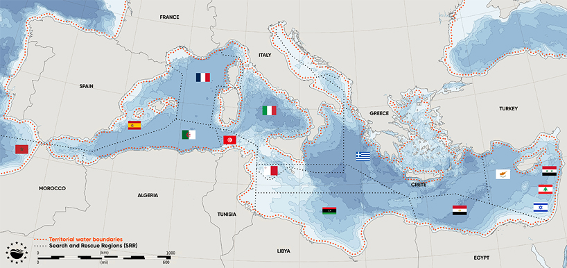 studio nab proposes network of rescue platforms for mediterranean sea migration route