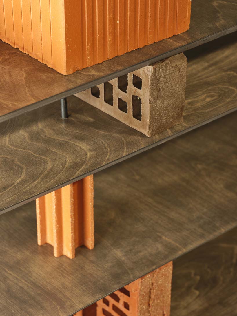 aequo.design's édifice stools stack bricks into architectural miniatures