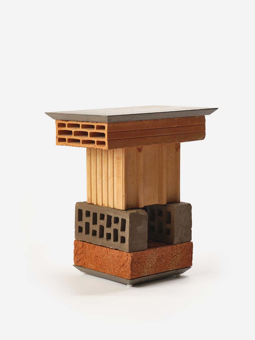 aequo.design's édifice stools stack bricks into architectural miniatures