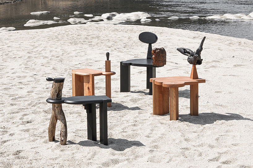 gidoo song fuses architectural forms and elements from nature for furniture series