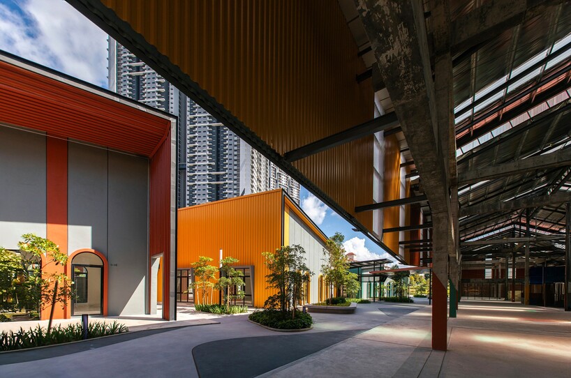 colorful roofed units compose TKCA architect's sama square market village in kuala lumpur