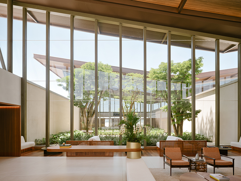 wing roofs shape private airport terminal in são paulo by perkins&will and pascali semerdjian