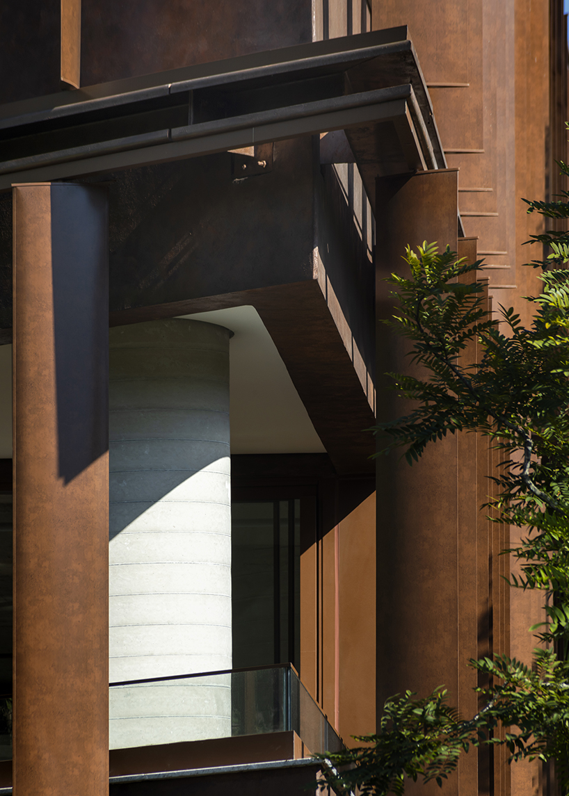 corten steel brise-soleils shield low-rise office building by perkins&will in são paulo