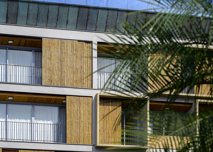 perkins&will pairs bamboo with green-toned corten steel for living block&rsquo;s facade in brazil - 9