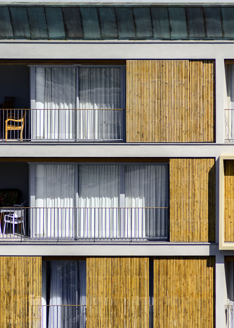 perkins&will pairs bamboo with green-toned corten steel for living block&rsquo;s facade in brazil - 10