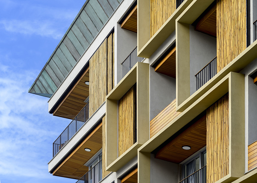 perkins&will pairs bamboo with green-toned corten steel for living block&rsquo;s facade in brazil - 7