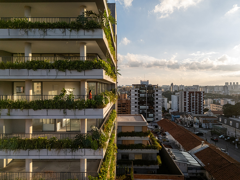 wrapped in concrete, wood, and greenery, perkins&will’s residential tower rises in são paulo - 10
