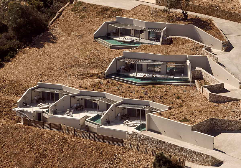 urban soul project's yoma cove suites emerge from zakynthos island's cliffside