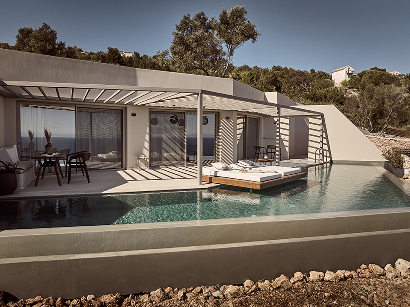 urban soul project's yoma cove suites emerge from zakynthos island's cliffside