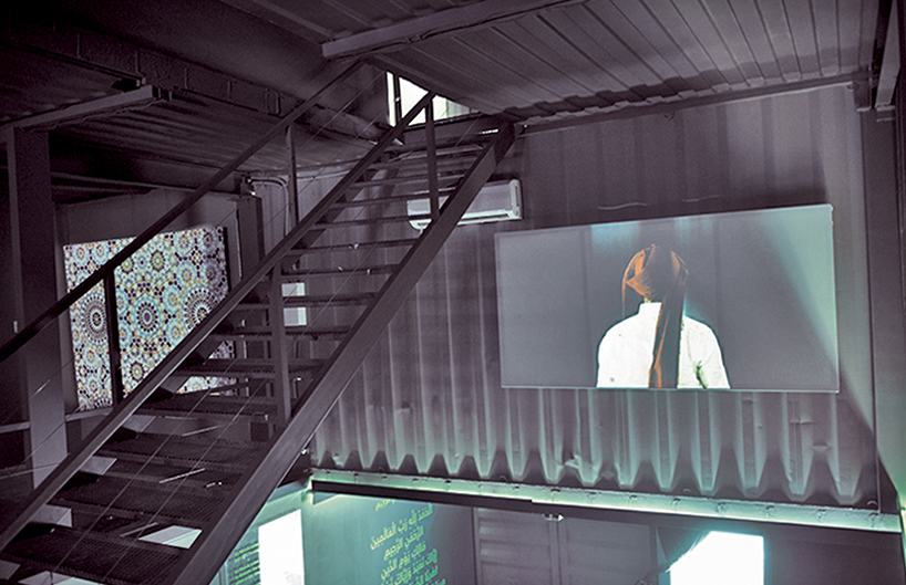 architects in rome builds temporary museum in tunisia using container units