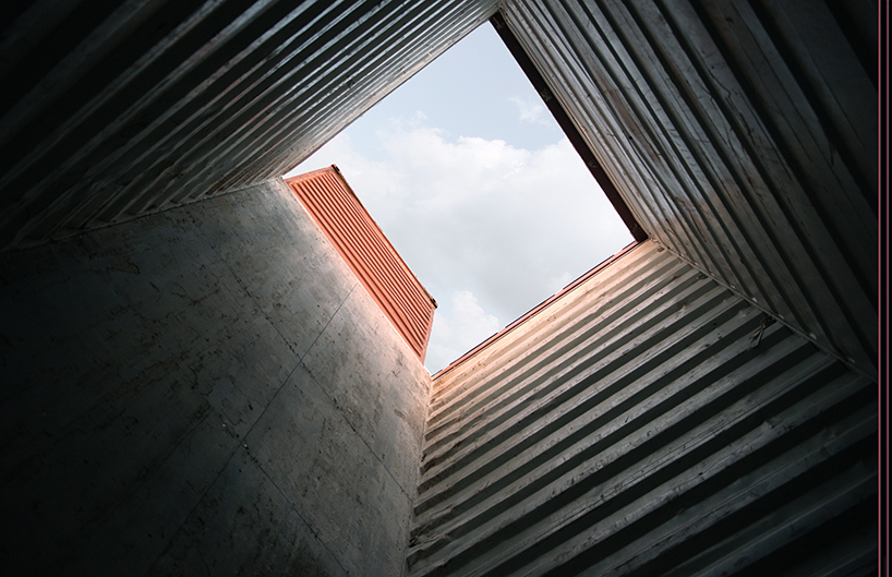 architects in rome builds temporary museum in tunisia using container units