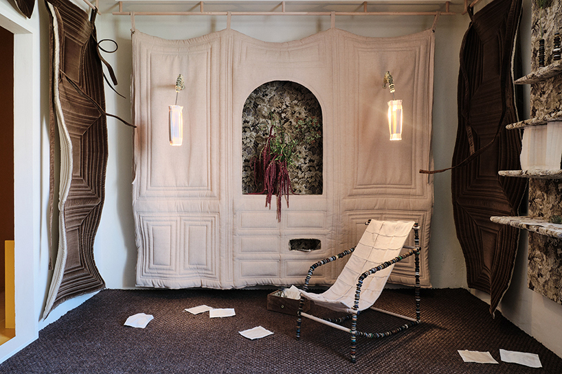 velvet windows & alcoves capture breeze in lisa bravi & romain joly's reading room in france