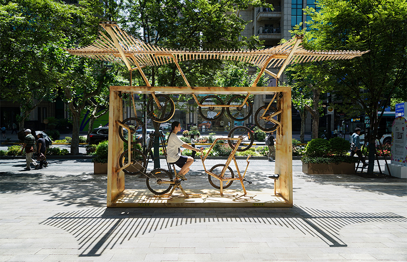 MBRS transforms discarded bicycle components into interactive urban art installation in china