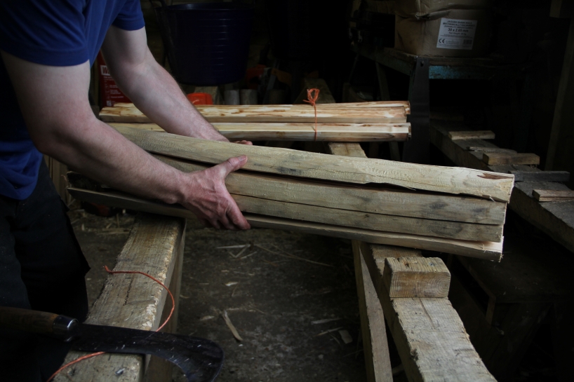 coppiced sweet chestnut wood sculpts tree furniture collection by masao rong