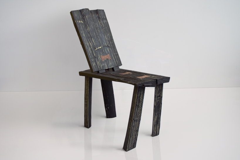 coppiced sweet chestnut wood sculpts tree furniture collection by masao rong