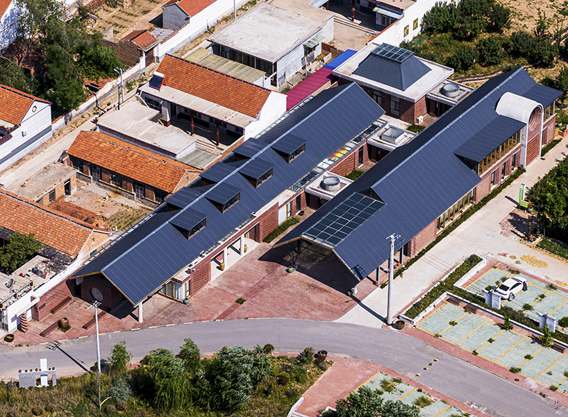 traditional cellular geographic patterns inform li guifen rural complex's layout in china