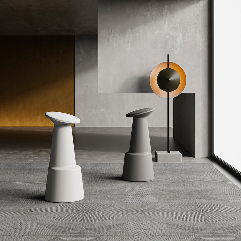 one-mold uno stool brings flexibility and color into any interior space