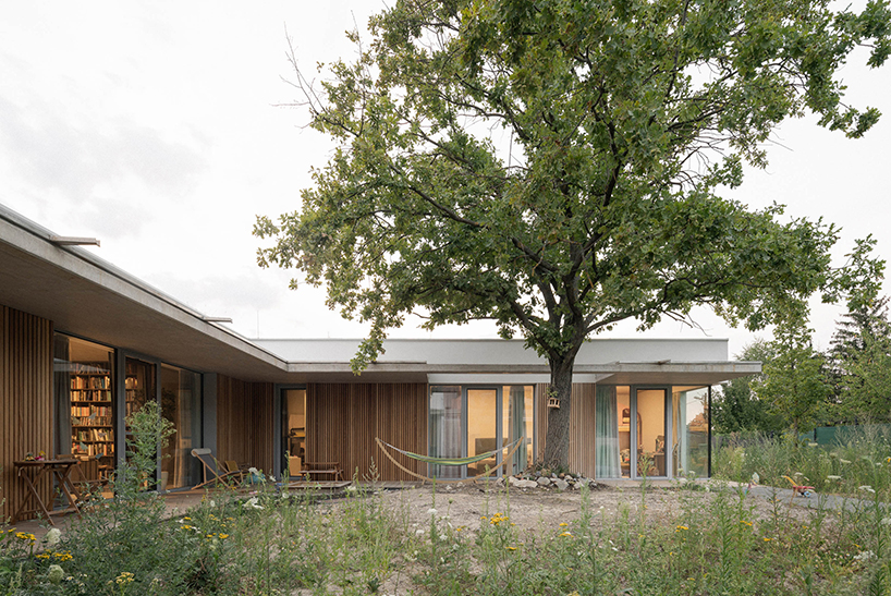 glazed facade invites nature within rdo house by čechvala architects in slovakia