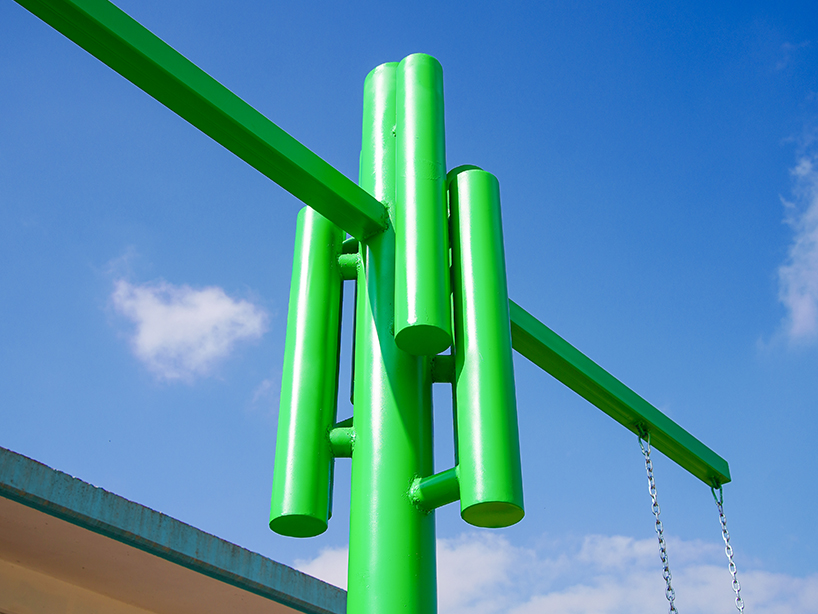 recycled materials sculpt kindergarten play structures inspired by the mexican landscape - 6