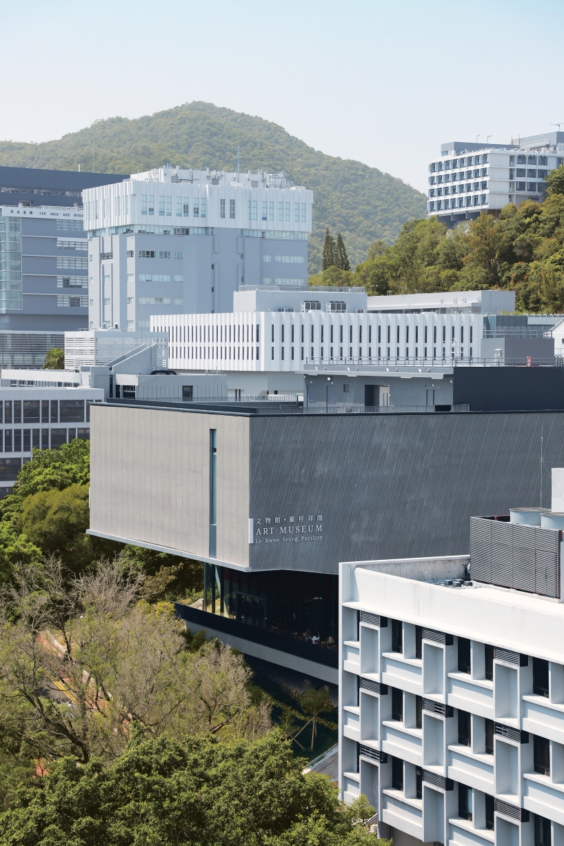 cantilevered concrete mass by rocco design expands cuhk art museum in hong kong