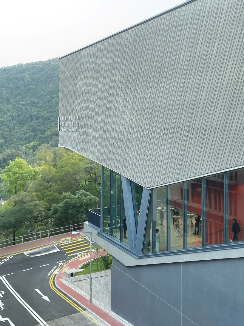 cantilevered concrete mass by rocco design expands cuhk art museum in hong kong