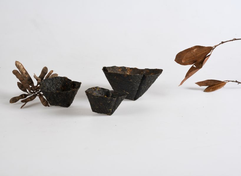 reclaimed organic waste composes plastic-free biodegradable plant pots