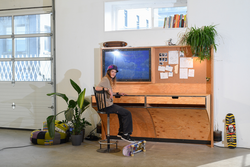 zenga bros' lamps, desks, and camper vans spontaneously turn into skateboard ramps