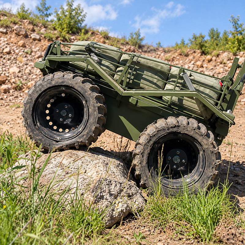 3D printed airless wheels help ground robots bring the wounded to safety - 1