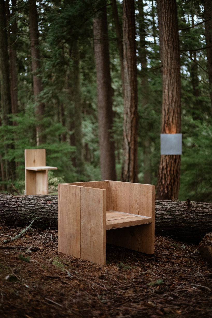earth to people combines tree sap with salvaged wood in debut furniture collection