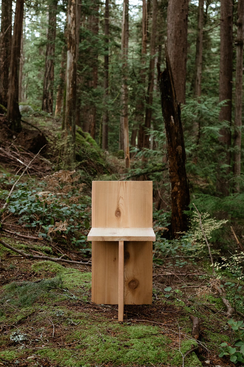 earth to people combines tree sap with salvaged wood in debut furniture collection
