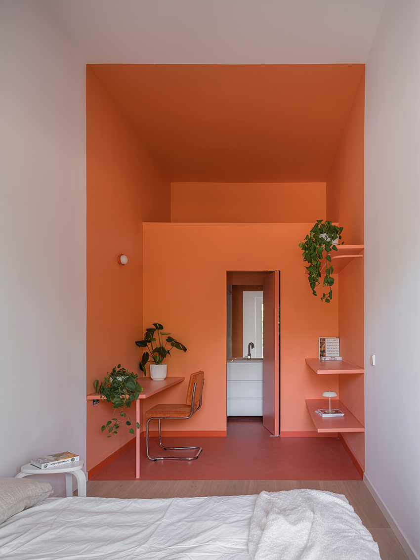 mome.estudio's zen housing units repurpose residential building on madrid's outskirts