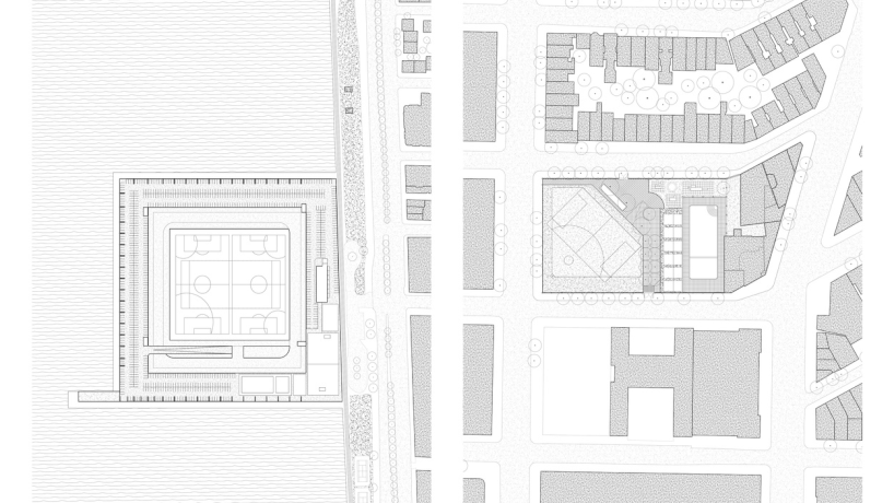 El plan de regeneración convierte los edificios decadentes del paseo marítimo de Manhattan en un patio de recreo cívico