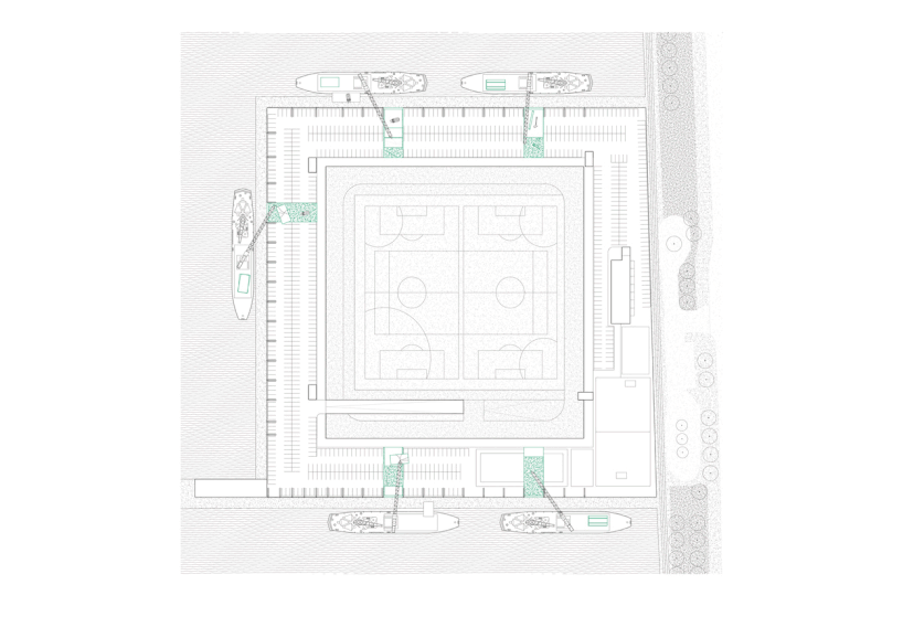 El plan de regeneración convierte los edificios decadentes del paseo marítimo de Manhattan en un patio de recreo cívico