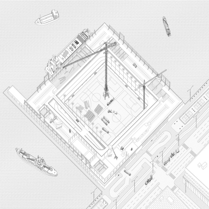 El plan de regeneración convierte los edificios decadentes del paseo marítimo de Manhattan en un patio de recreo cívico