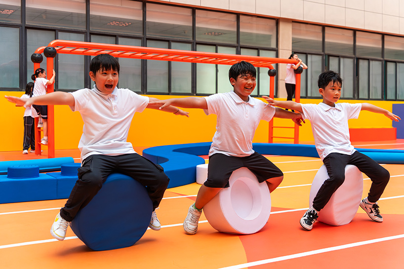 LEGO and NIKE team up to reimagine shanghai primary school as modular sports playground