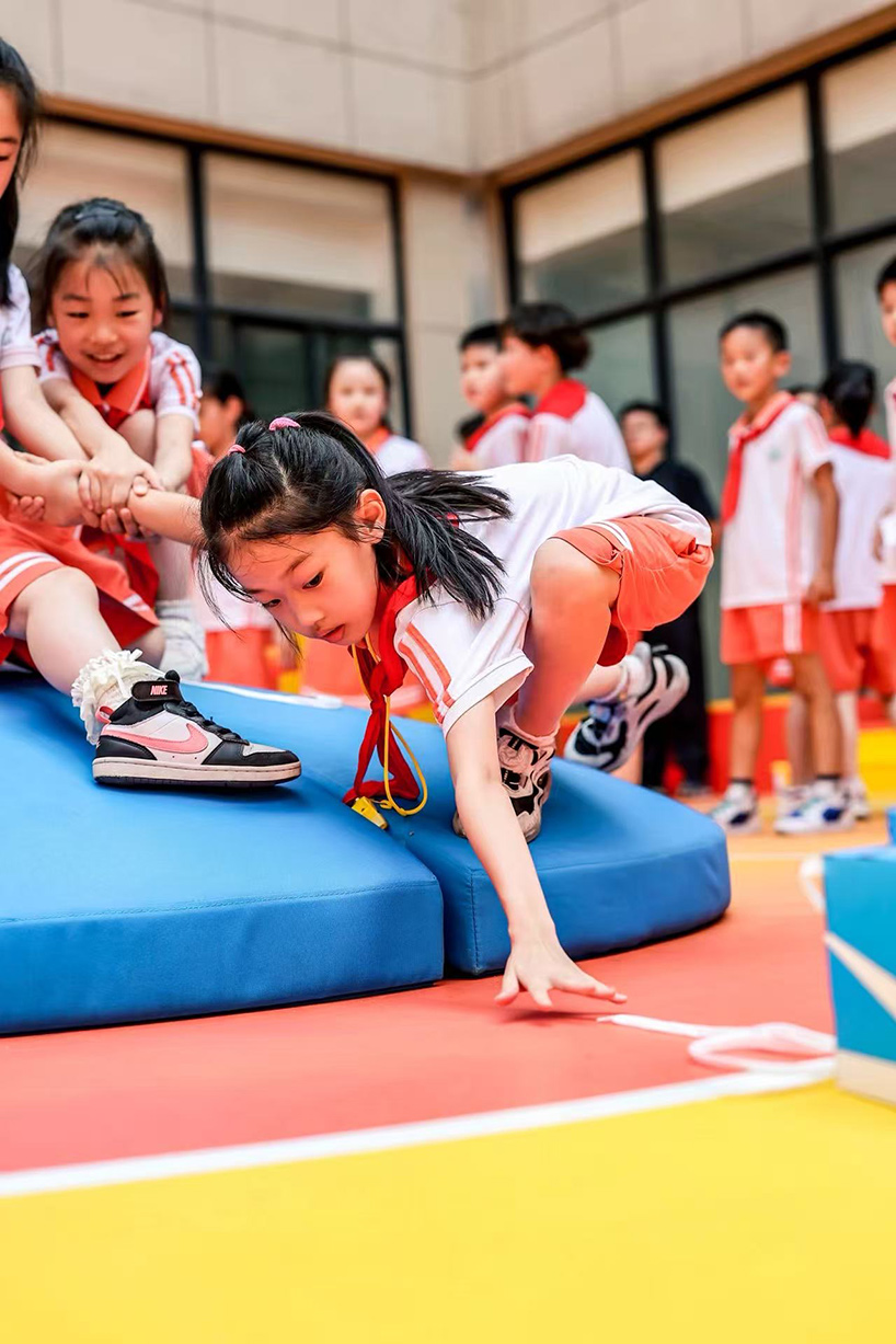 LEGO and NIKE team up to reimagine shanghai primary school as modular sports playground