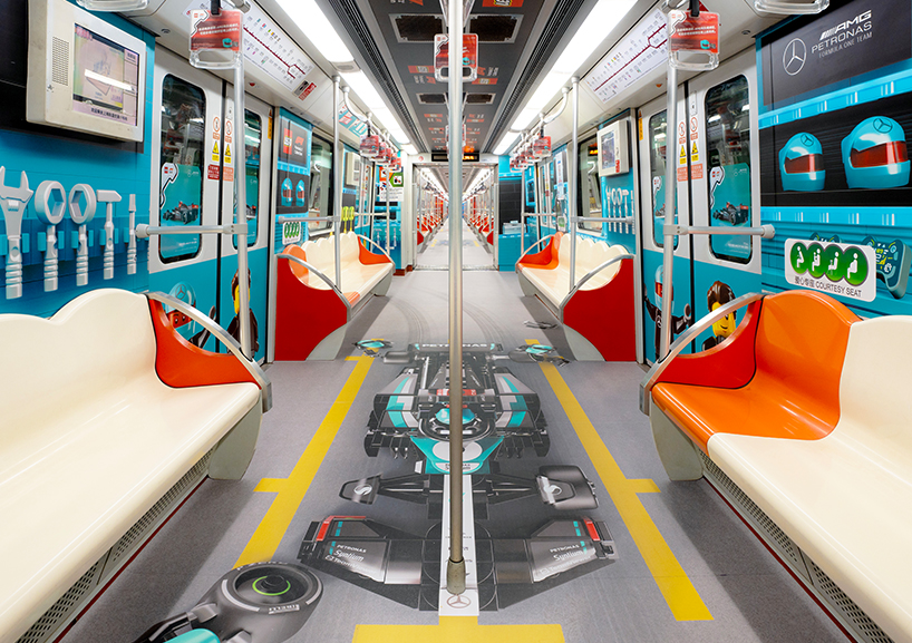 LEGO transforms metro line into F1 racing train speeding through shanghai - 4