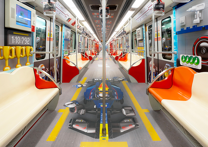 LEGO transforms metro line into F1 racing train speeding through shanghai - 3