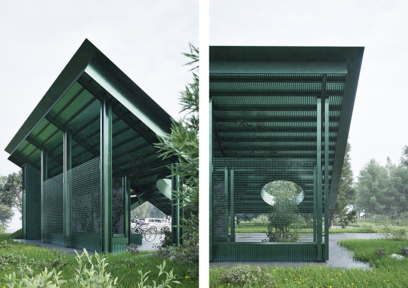 60 degree ecological pavilion by xudong zhu reimagines cycling infrastructure as a self sustaining ecological interface 10