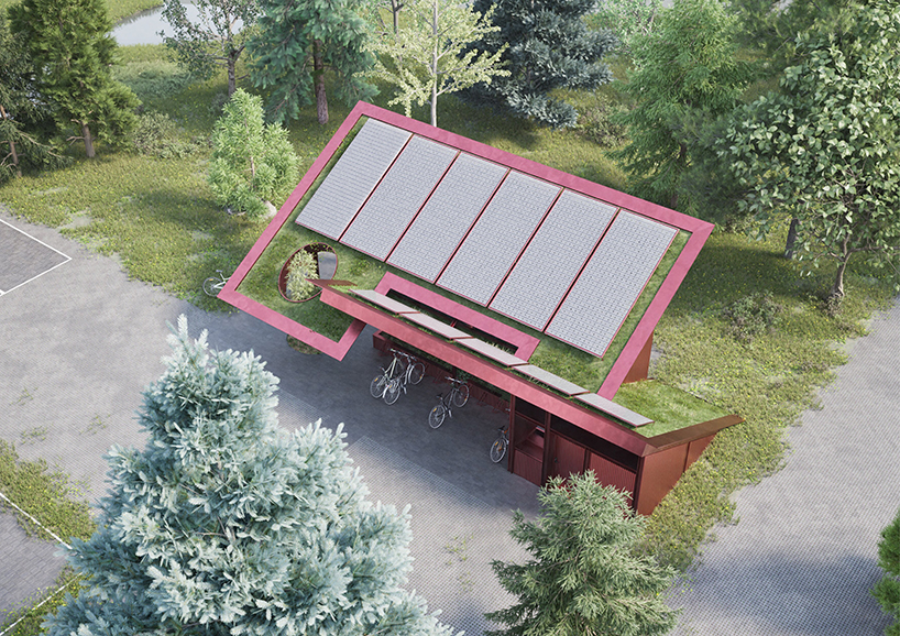 60 degree ecological pavilion by xudong zhu reimagines cycling infrastructure as a self sustaining ecological interface 9
