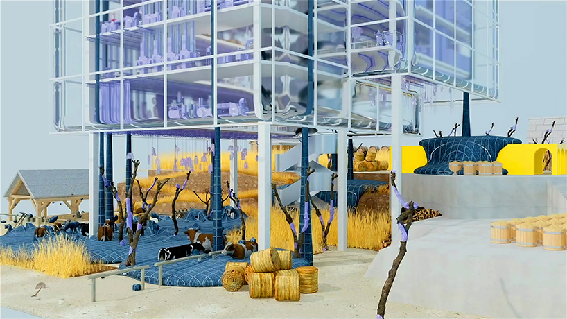 four typologies explores decentralized upcycling fashion factories in digital space