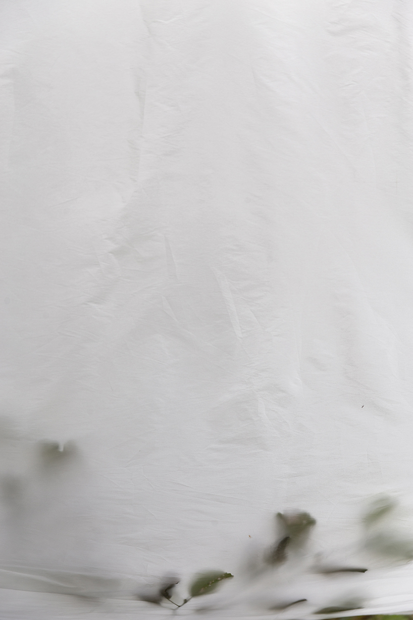 ephemeral circle textile installation by atelier VRAC activates mountain river in romania