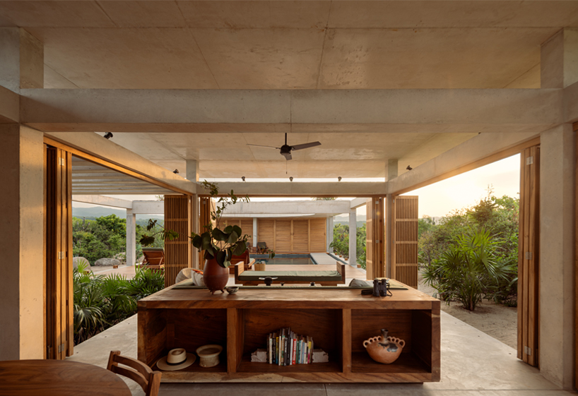 planted roof connects concrete casa cieno by TAC to oaxacan coast - 7