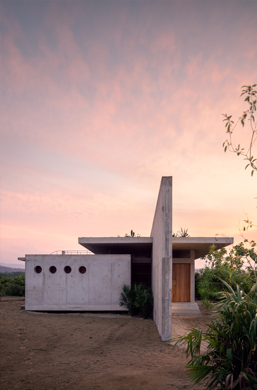 planted roof connects concrete casa cieno by TAC to oaxacan coast - 9