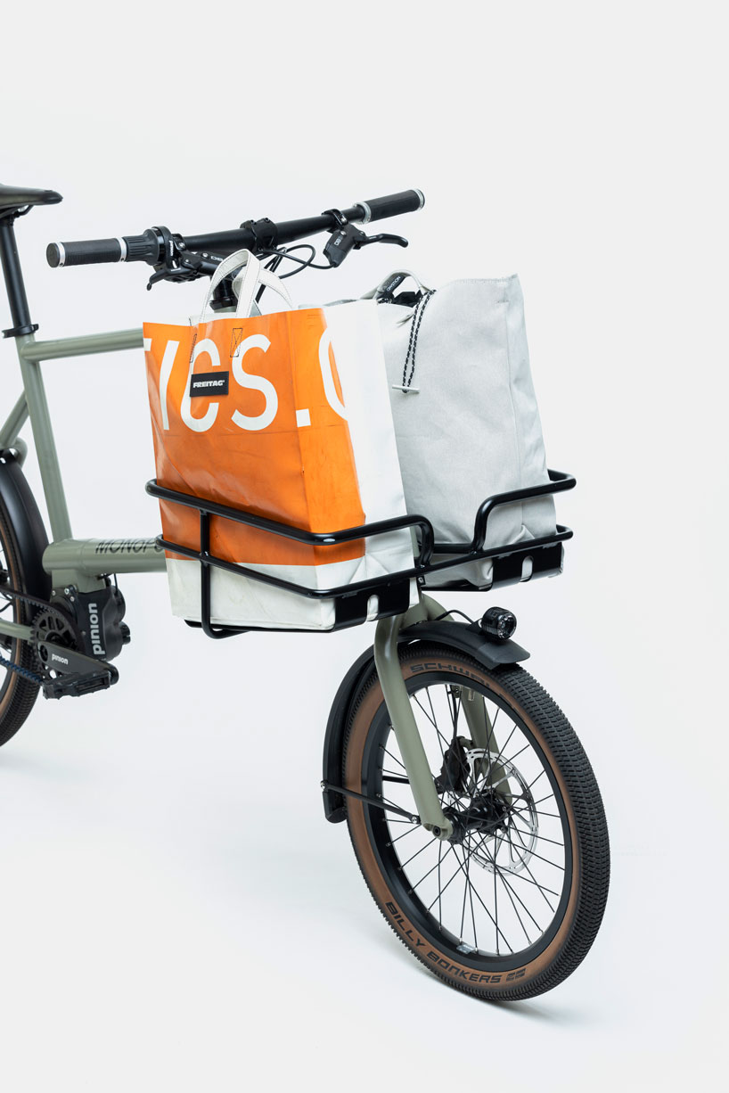 electric and bio, MONoPOLE no O1 bike integrates modular frame for cargo transport