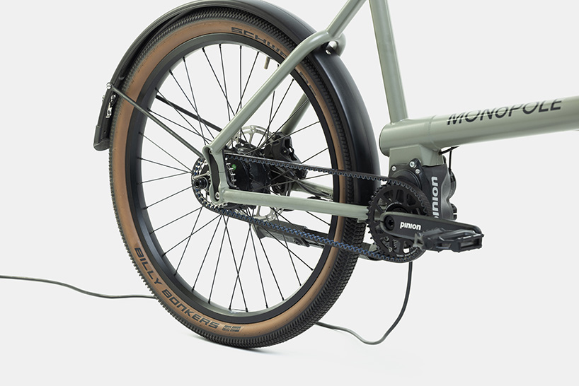 electric and bio, MONoPOLE no O1 bike integrates modular frame for cargo transport