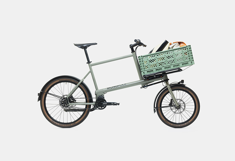 electric and bio, MONoPOLE no O1 bike integrates modular frame for cargo transport